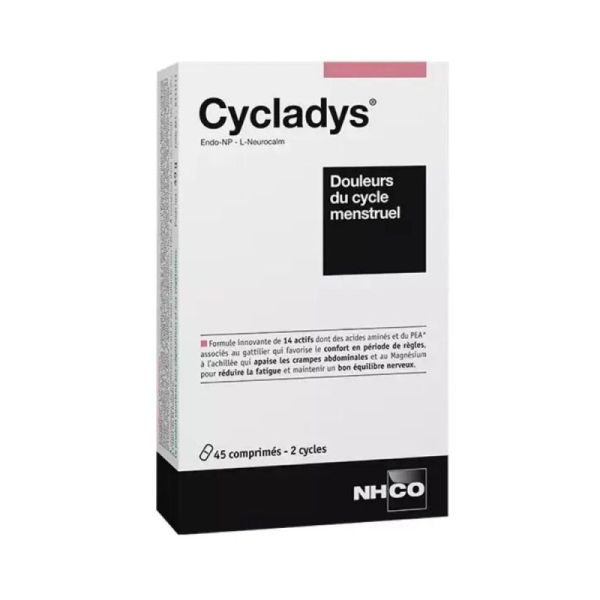 Cycladys Douleurs de règles cycle menstruel 45 comprimés