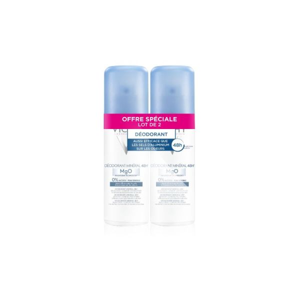 Déo minéral 48h anti-odeur 2x125ml