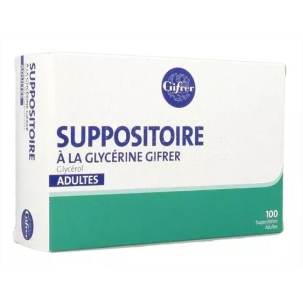 100 suppositoires à la glycérine