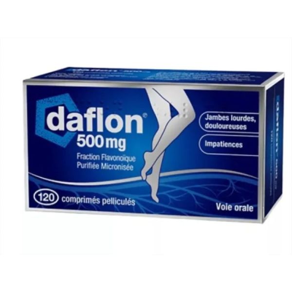 Daflon 500mg 60 comprimés veinotonique