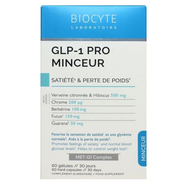 Minceur GLP-1 Pro satiété et perte de poids 60 gélules