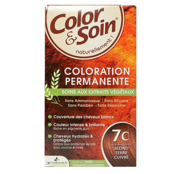 Color & Soin coloration permanente 7C blond terre cuivré
