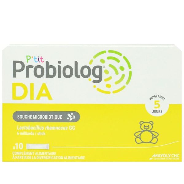 P'tit Probiolog DIA enfant et bébé 10 sticks