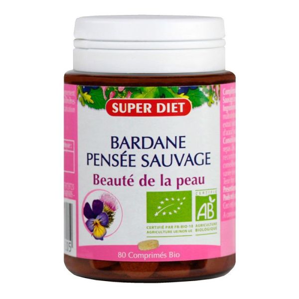 Bardane pensée sauvage 80 comprimés