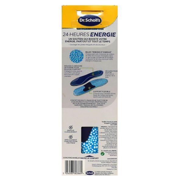 24 h Energie semelles multi-usages 40-47,5