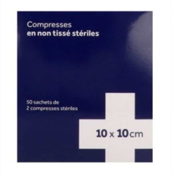 3M Comp Nt Steriles 10X10Cm Bt50X2