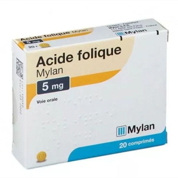 Acide Folique Via 5Mg Cpr Bt20