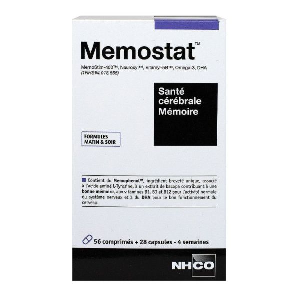 Memostat 56 comprimés + 28 capsules