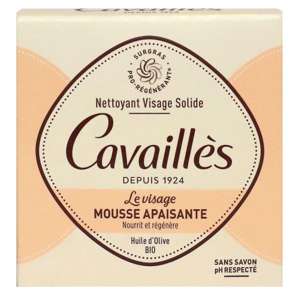 Nettoyant visage solide mousse apaisante 70g