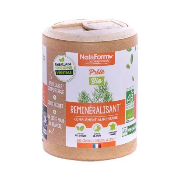 Nat & Form Prêle Bio 200 gélules