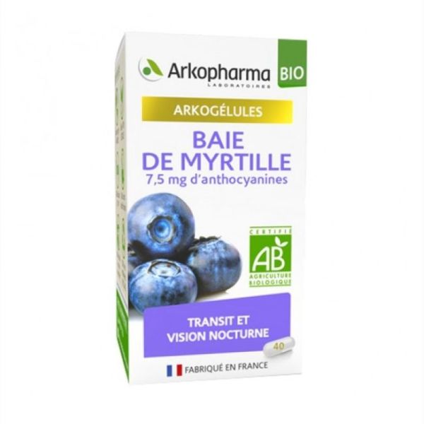 ARKOGÉLULES Baie de Myrtille BIO – 40 gélules
