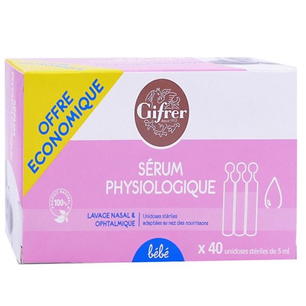 Sérum physiologique 40 x 5ml