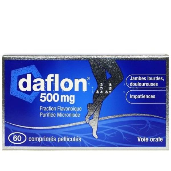 Daflon 500mg 60 comprimés veinotonique