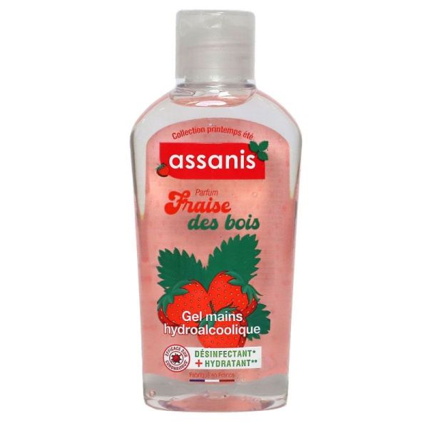 Gel hydroalcoolique Fraise des bois 80ml