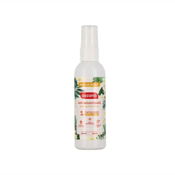 Assanis Spray Anti-Moustiques Répulsif Monoï 100 ml