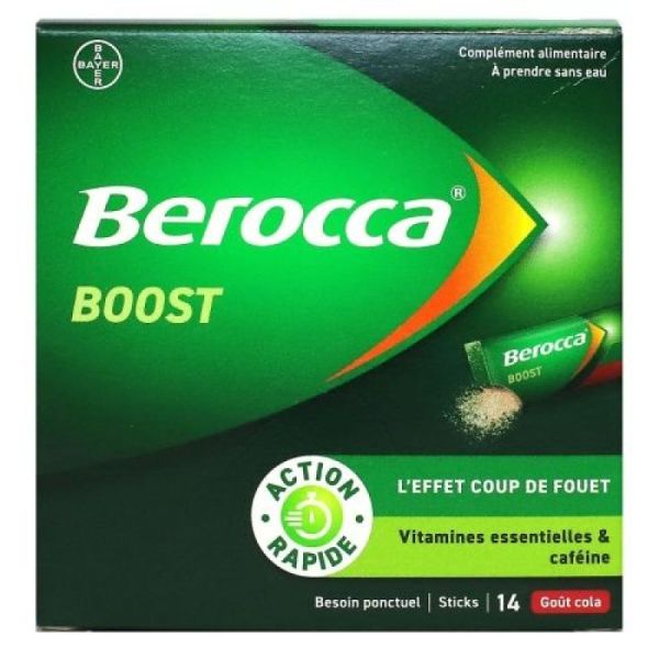 BeroccaBoost goût cola 14 sticks