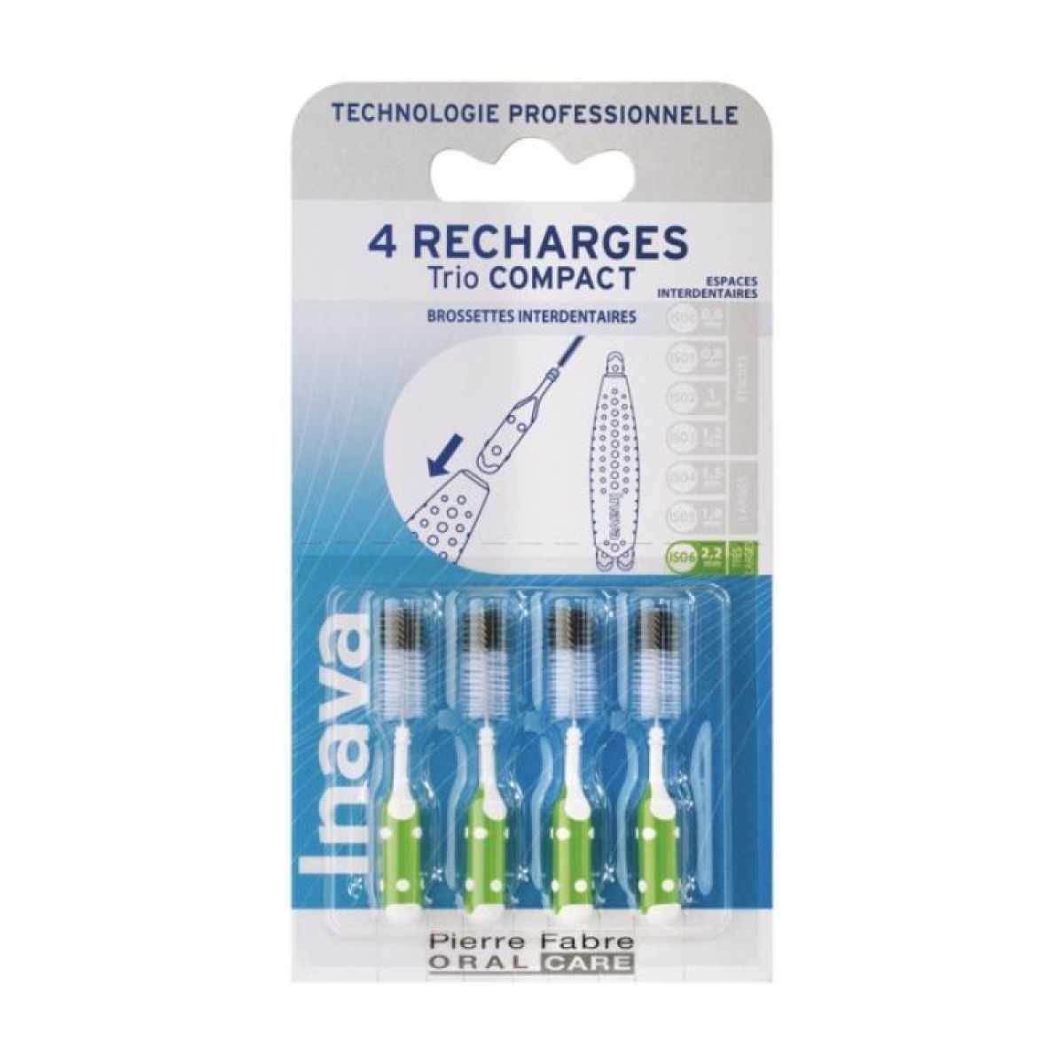 Inava Recharge Verte (ISO 6) - brossette interdentaire