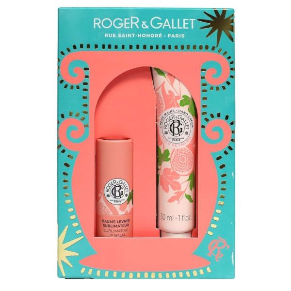 Coffret Fleur de figuier creme mains 30ml + baume lèvres sublimateur 3,5g