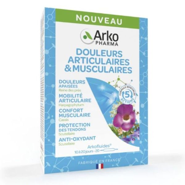 Arkofluides® douleurs articulaires & musculaires 20 ampoules