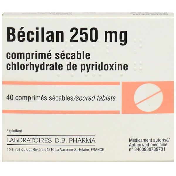 Bécilan 250mg 40 comprimés