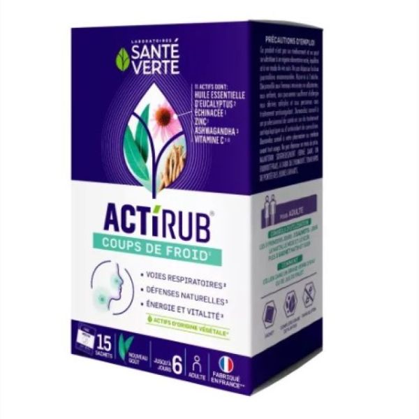 Santé Verte Actirub Coups de Froid 15 sachets