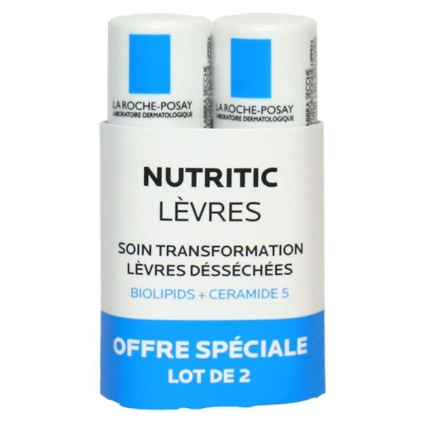 Nutritic Soin lèvres desséchées non gras 2x4,7ml