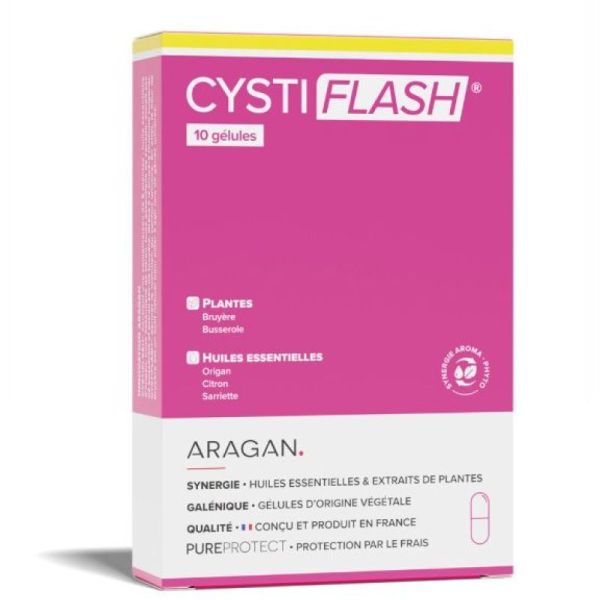 Aragan Cystiflash 10 gélules