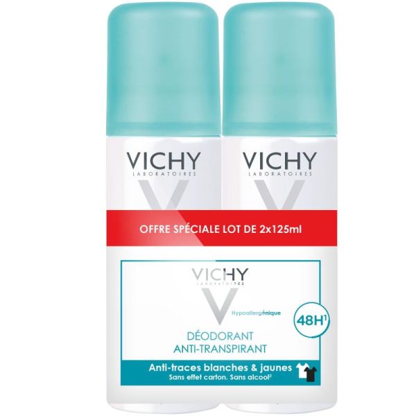 Déo 48h anti-traces 2x125ml