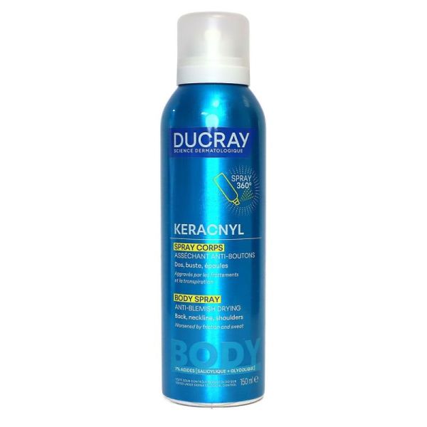 Keracnyl spray corps asséchant anti-boutons 150ml