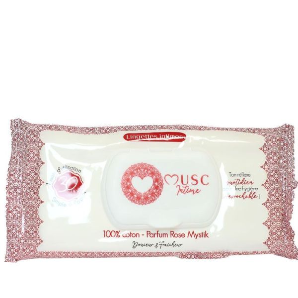 Musc Intime L’Envoûtante – Lingettes Intimes Rose Mystik x30
