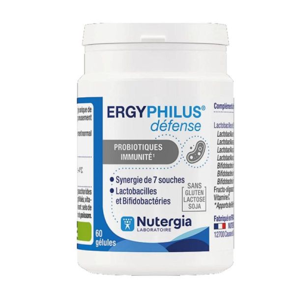 Nutergia Ergyphilus ® Défense probiotiques immunité 60 gélules