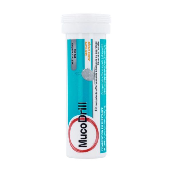 Mucodrill 600mg 10 comprimés