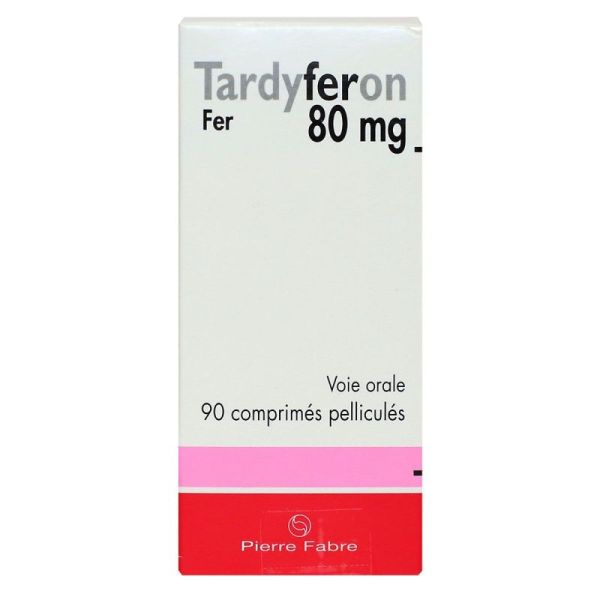 Tardyferon 80mg 90 comprimés pelliculés