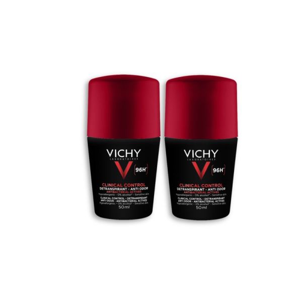 Homme Clinical Control déo détranspirant 96g roll-on 2x50ml