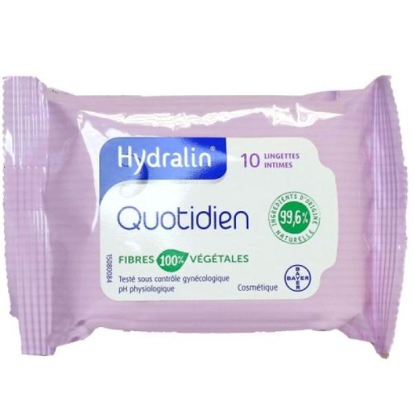 Quotidien 10 lingettes intimes