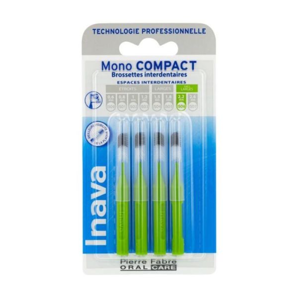 Inava MonoCompact verte (ISO 6) - brossette interdentaire