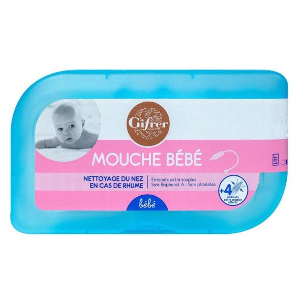 Mouche-bébé avec 4 embouts extra-souples