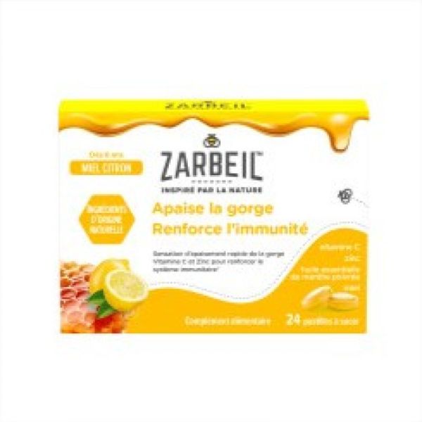 Zarbeil Gorge Et Immunite Miel-Citron 24