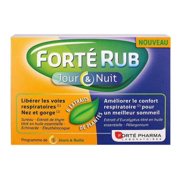 Fortérub 10 gélules jour + 5 gélules nuit