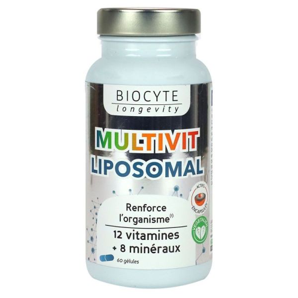 Multivit Liposomal 12 vitamines 8 minéraux 60 gélules
