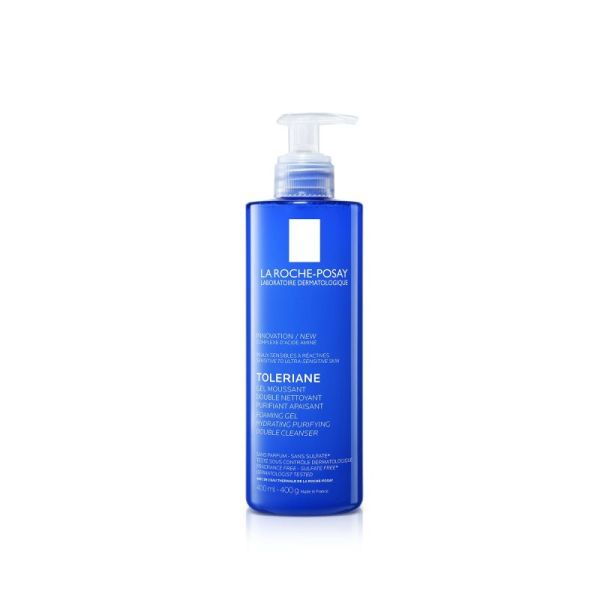 Toleriane gel moussant double nettoyant 400ml