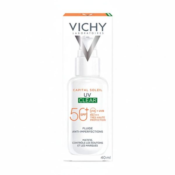 Capital Soleil UV-Clear fluide anti-imperfections SPF50+ 40ml