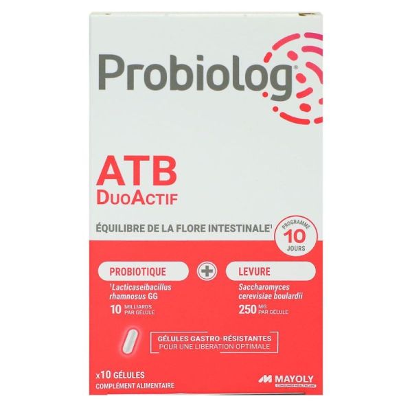 ATB DuoActif équilibre flore intestinale 10 gélules