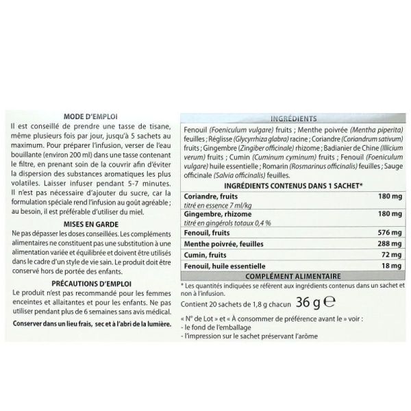 Coligas Fast tisane 20 sachets