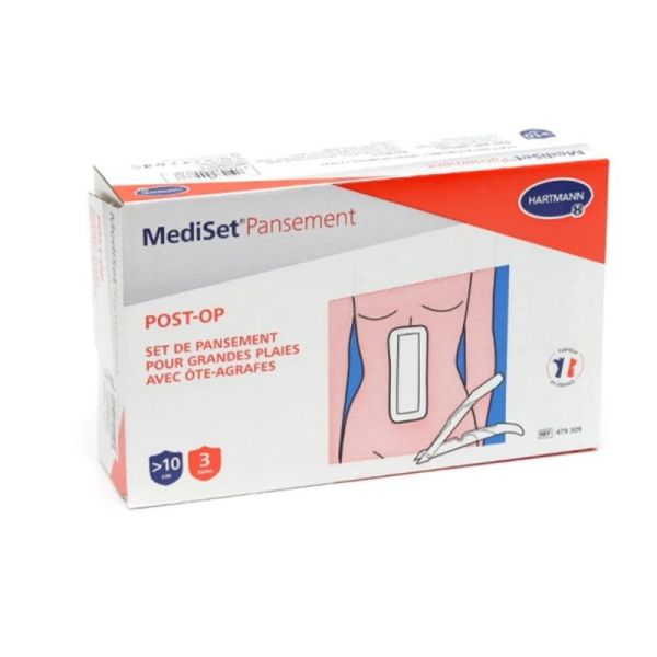 MediSet pansement post-Op grandes plaies avec ôte-agrafes