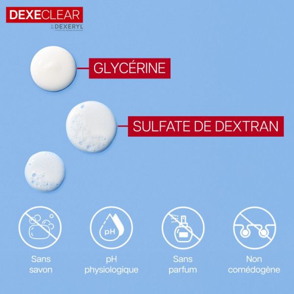 Dexeclear nettoyant hydratant apaisant 200ml