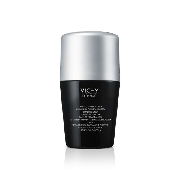 Homme Invisible Resist déodorant dermo-transpirant 72h roll-on 50ml