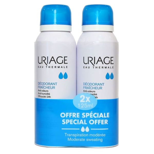 Déodorant fraîcheur eau thermale 2x125ml